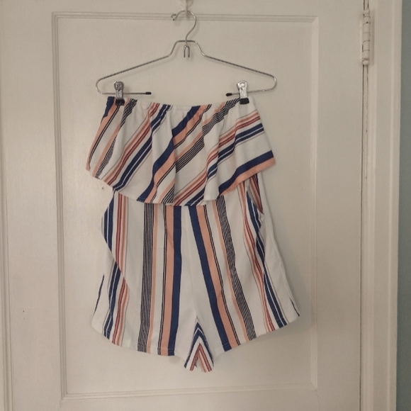 Ecowish Women's Off Shoulder Strapless Romper - Picture 5 of 7